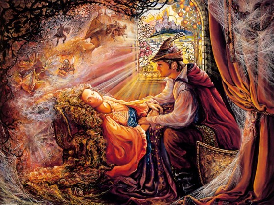 Painting is used by express permission of the artist, Josephine Wall