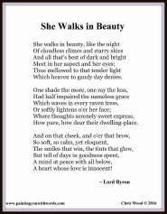 She walks in beauty essay