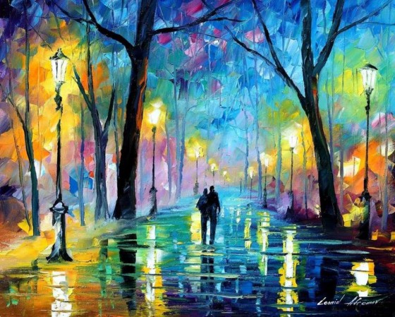 Painting by Leonid Afremov, used with his permission.