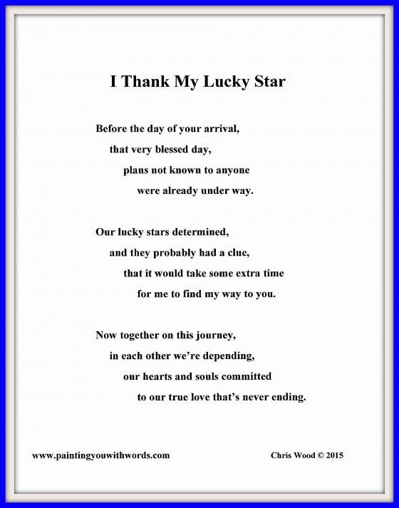 I Thank My Lucky Star 