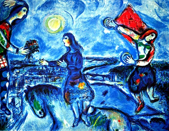 Art credit, Marc Chagall, "Lovers Over Paris"