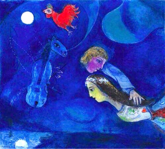 Art credit, Marc Chagall, "Lovers in the Sky"