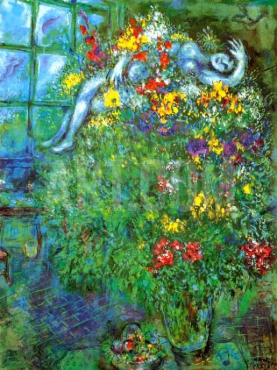 Art credit, Marc Chagall, "Le Bouquet Ardent"